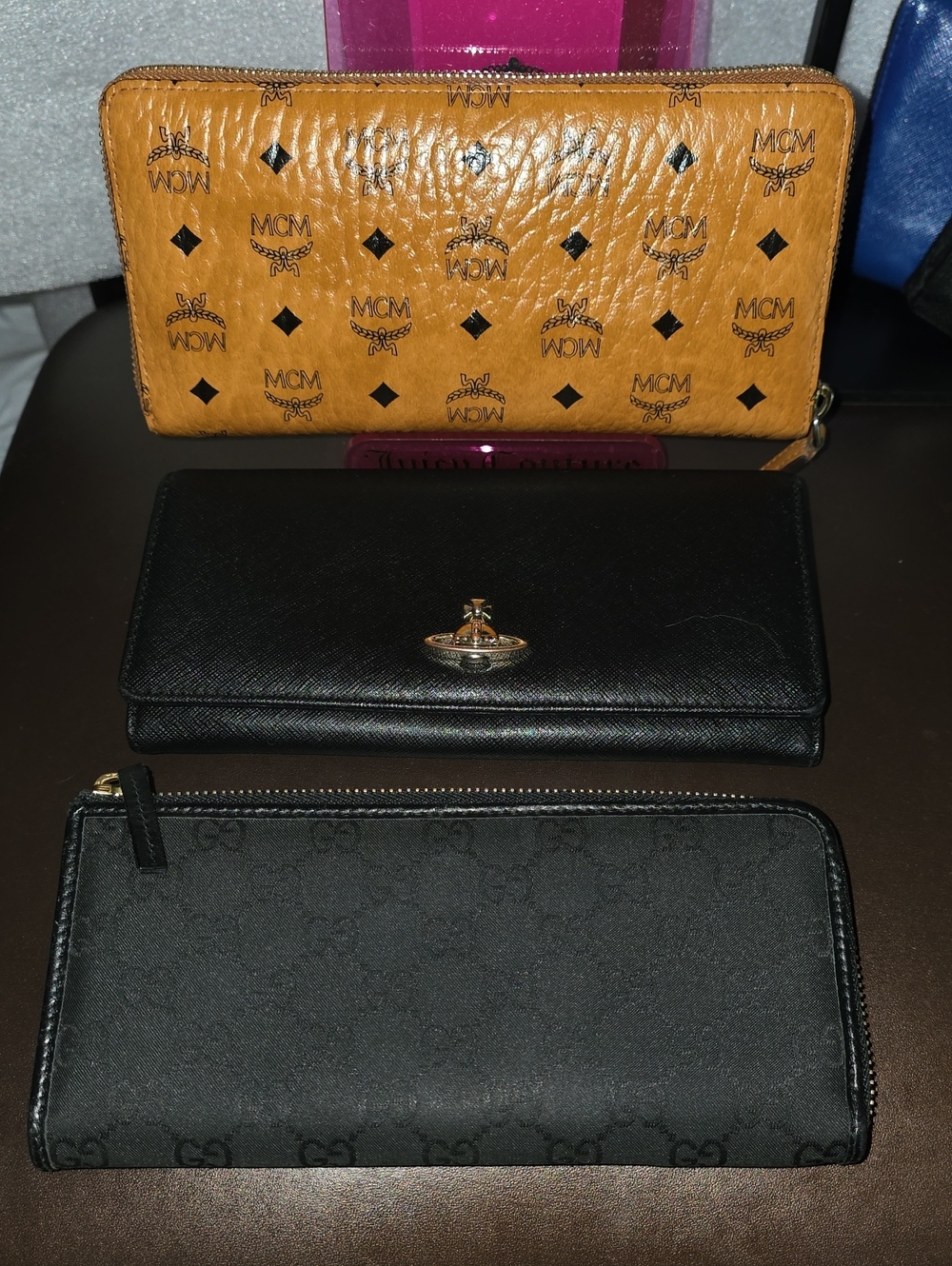 Sellers Bundle Of 3: MCM, Gucci & Vivienne Westwood Wallets Euc/No Call Outs